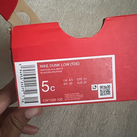 Nike Dunk low toddler 5c - Picture 4 of 4